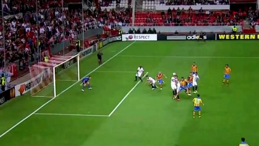 Fuera de juego del Sevilla en Europa League