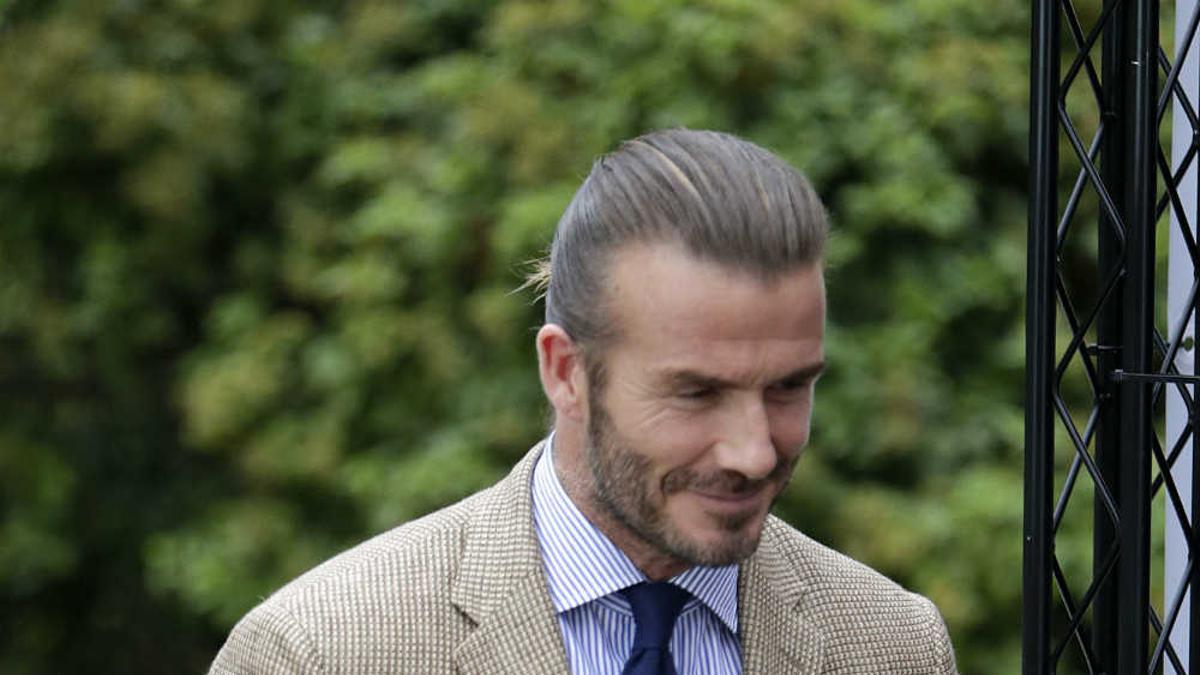 David Beckham en Madrid muy guapo