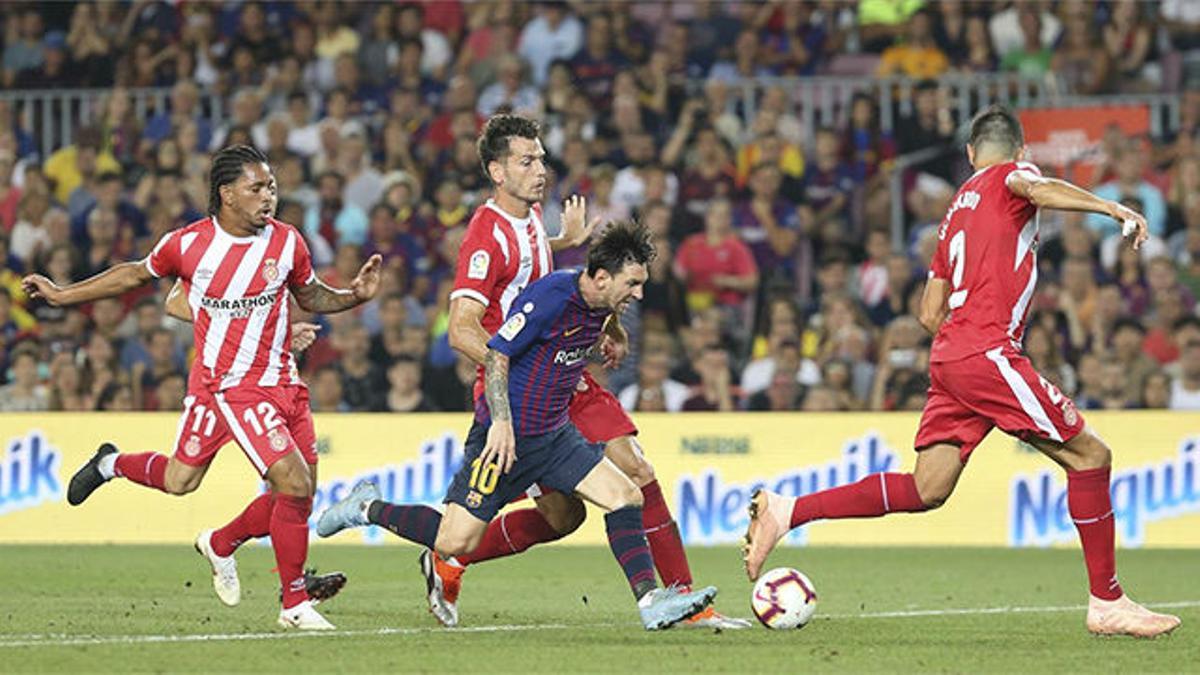 El FC Barcelona empató en casa con un buen Girona y un mal Gil Manzano