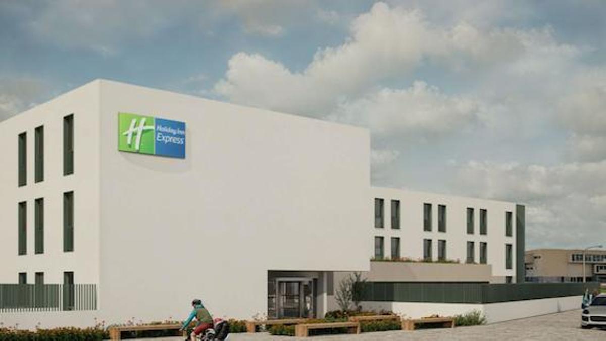 imagen virtual del hotel proyectado en el polígno Sanxo Llop de Gandia