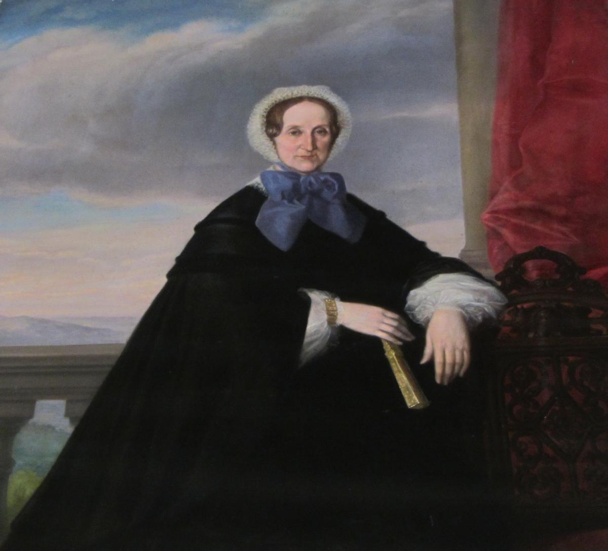 Retrato de Margarita de Llúria. Pintura anónima del siglo XVIII. La podemos admirar en el monasterio de El Puig de Santa María.