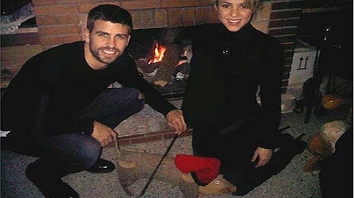 Van fer cagar el tió i van assistir a l’habitual Missa de Gall convidats per l’avi del futbolista.