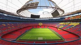 ¿Qué falta en la tribuna y el lateral del Spotify Camp Nou?