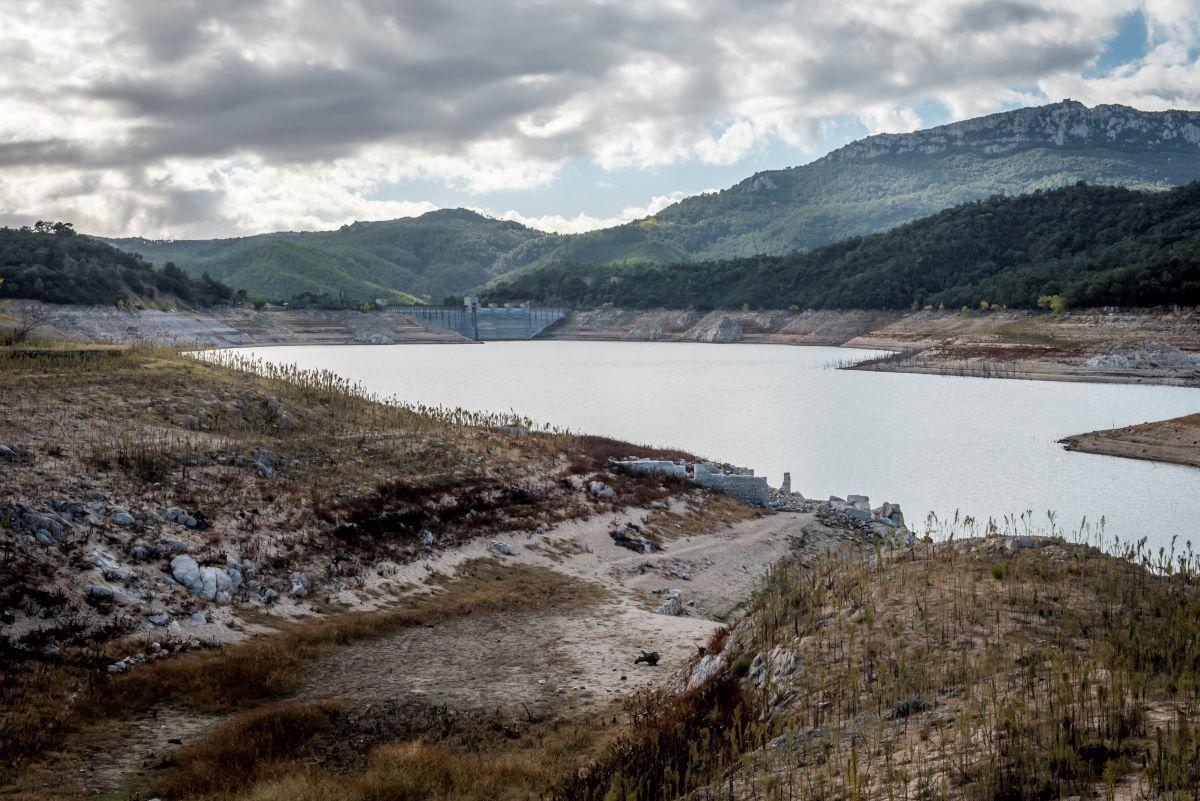 L'estat de sequera al Pantà.