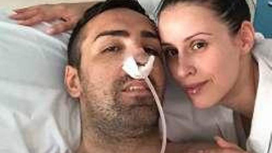 José Enrique, en el hospital.