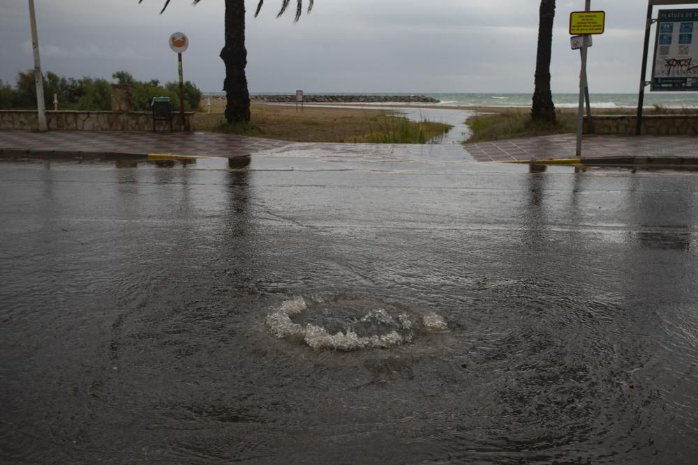 Cortes de tráfico en Sagunt por la intensa lluvia