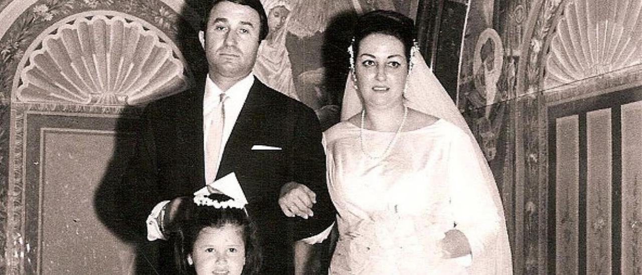 Bernabé Martí, el día de su boda con Montserrat Caballé, en 1964, en el Monasterio de Monserrat.