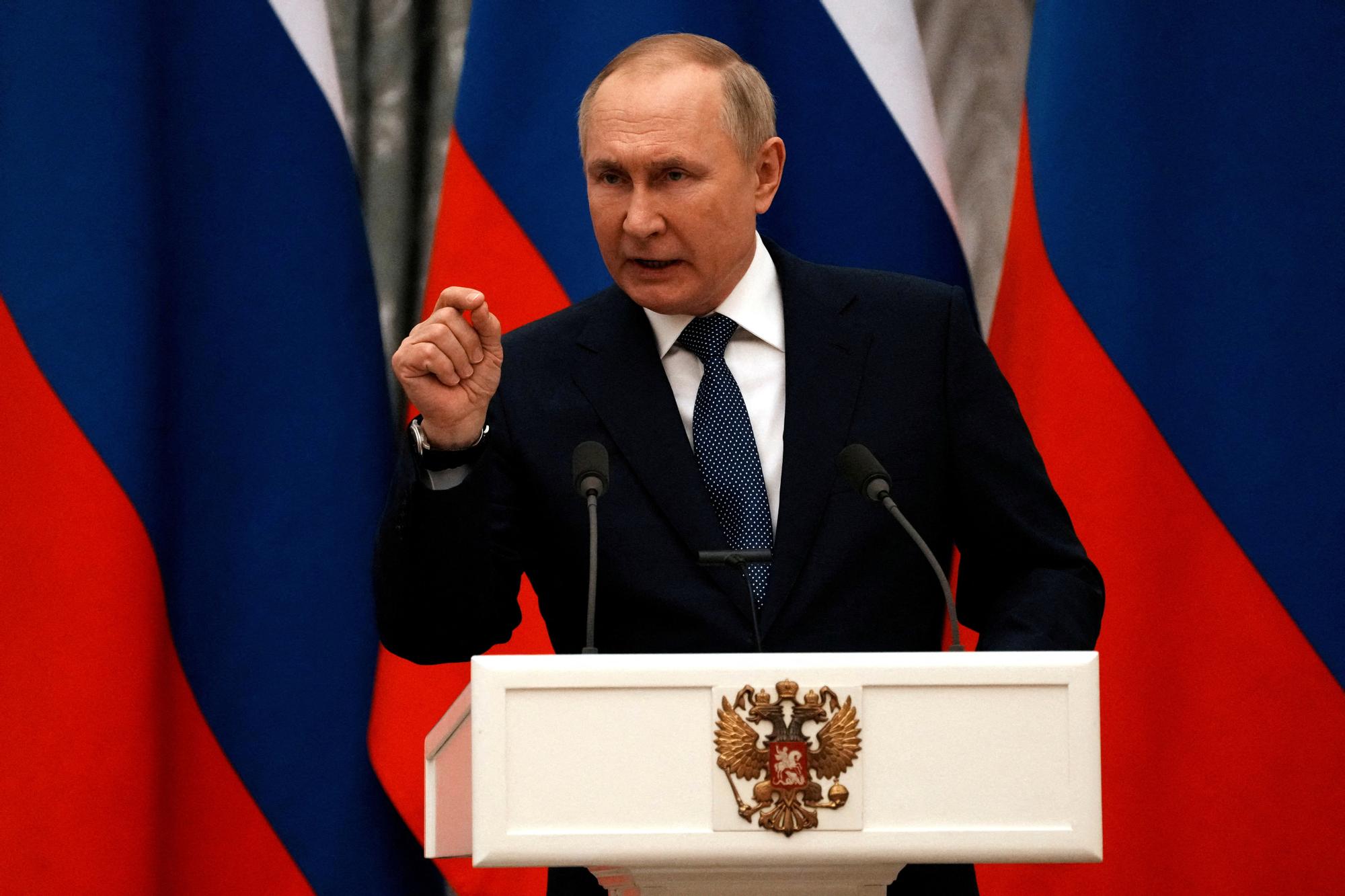 Vladimir Putin, en una imagen de archivo en una rueda de prensa.
