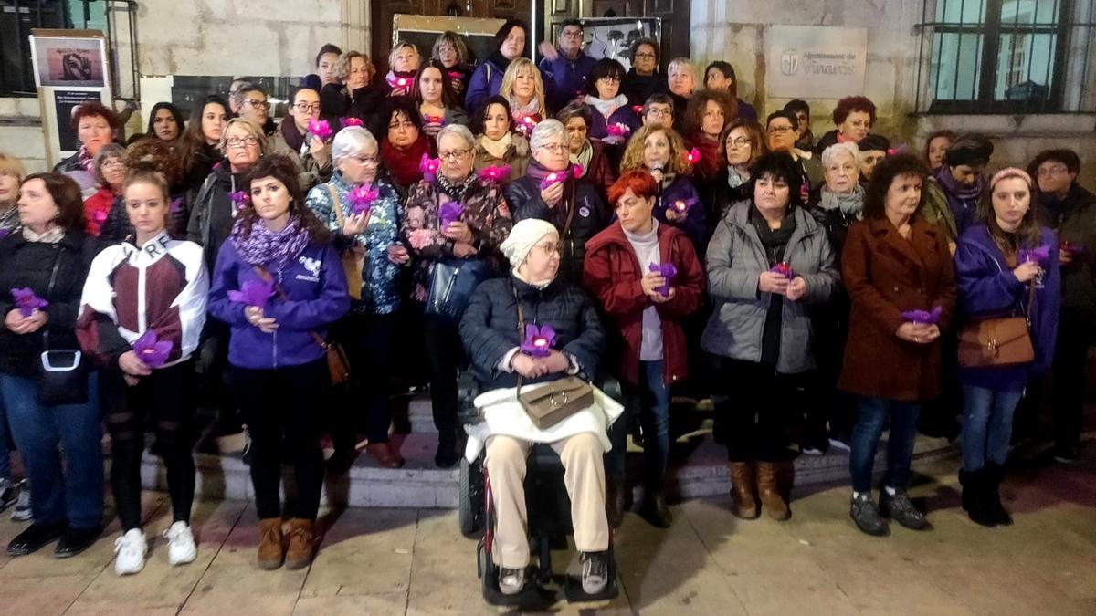 Acto contra la violencia de género en Vinaròs en 2019.