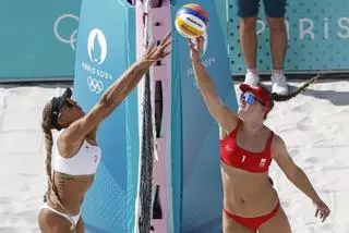 Voley playa en los Juegos Olímpicos, cuartos de final: España - Canadá, en imágenes