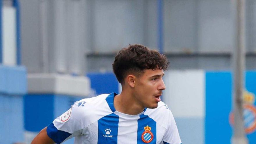 Marc Jurado, en un partido con el Espanyol B. | PRENSA RCDE ESPANYOL