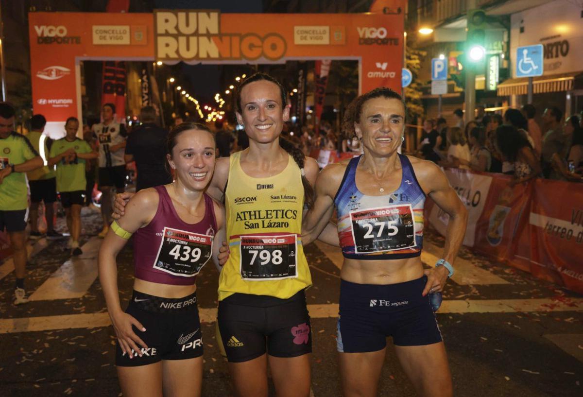 Fátima Leiro, Andrea Iglesias y Julia Vaquero. | PABLO H. GAMARRA