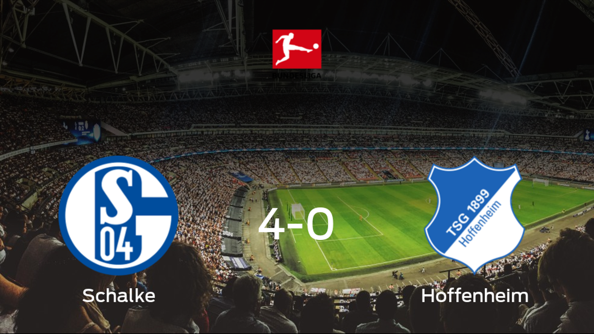 El Schalke 04 suma tres puntos tras golear al Hoffenheim en casa (4-0)