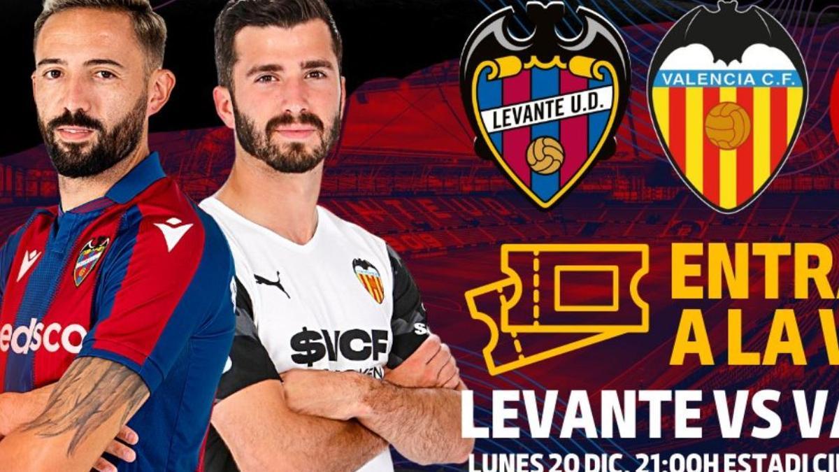 Levante UD-Valencia CF: Precio de las entradas para el Derbi en el Ciutat