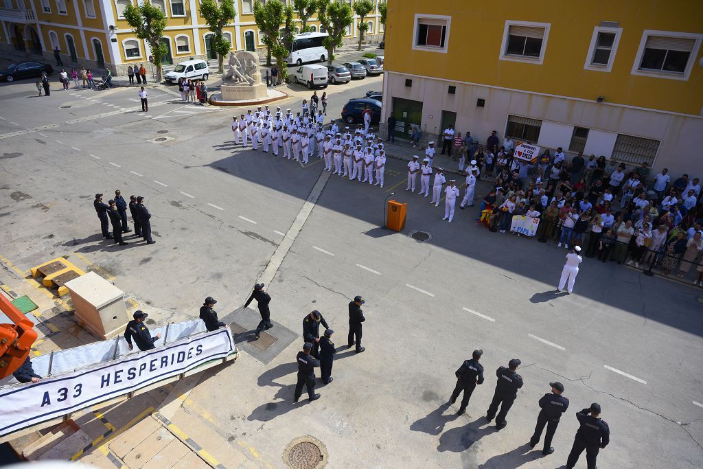 Llegada del buque Hesperides a Cartagena