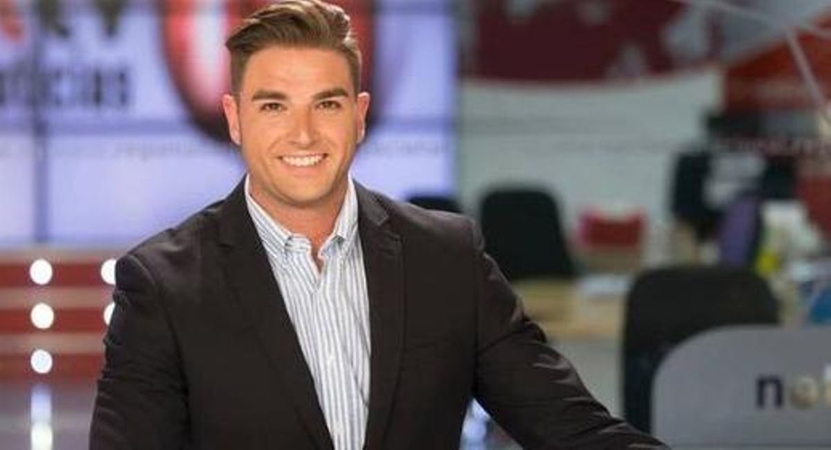 Javier Mardones en una emisión del telediario.