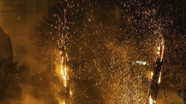 Imatge del foc de l’Anoia del 6 de juliol. | JORDI BORRÀS / ACN