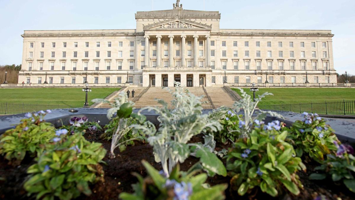 El edificio que alberga la Asamblea de Irlanda del Norte, en Belfast.