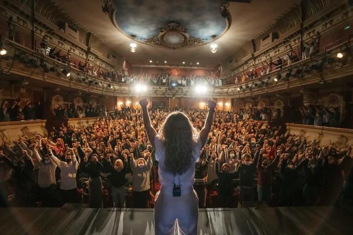 Silvia Congost, durante una de sus funciones.