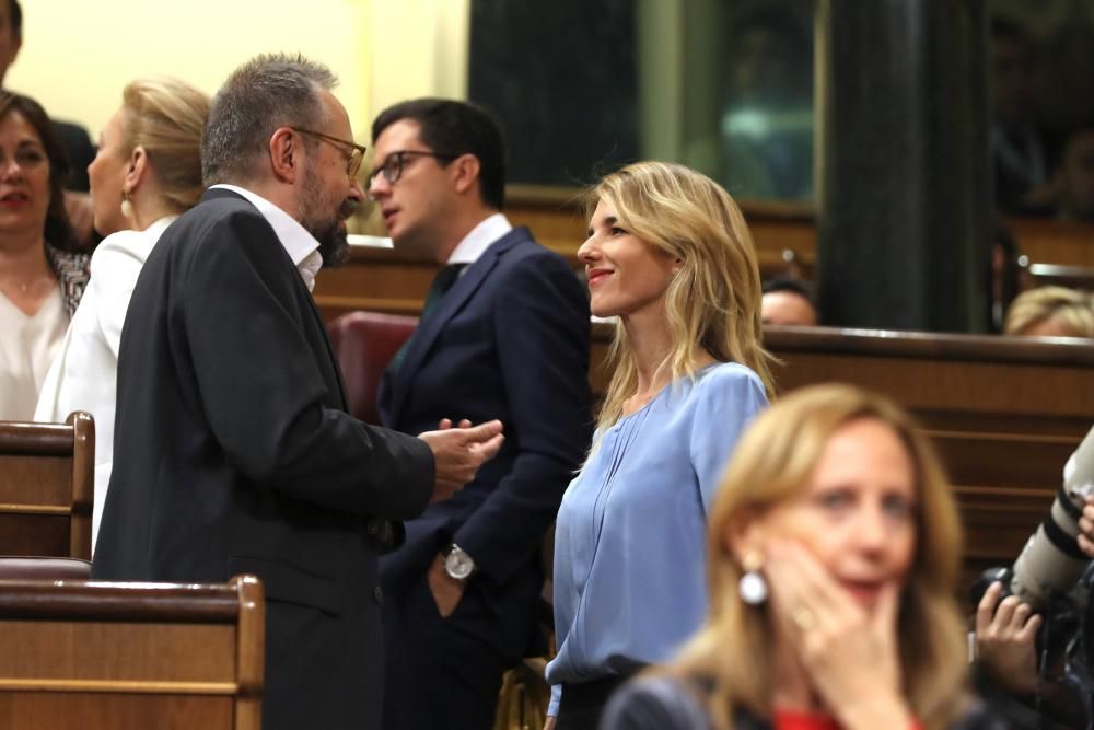 Entrada dels polítics presos al Congrés.