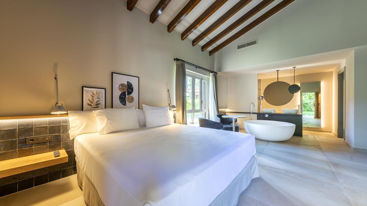 Una de las nuevas habitaciones del Hotel Huerto del Cura.