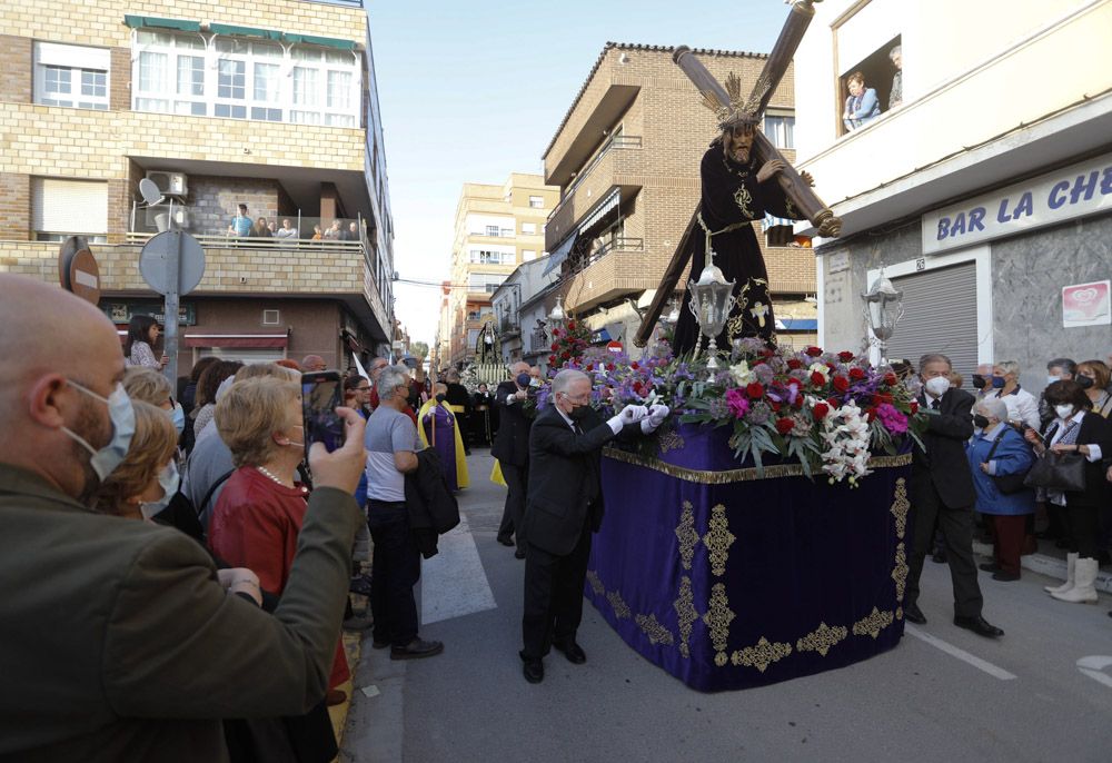 Procesión del Encuentro en el Port de Sagunt.