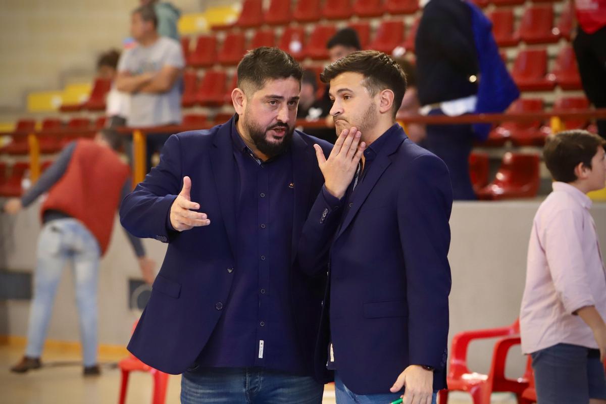 Josan González y Emanuel Santoro, en el Córdoba Futsal-Manzanares en Vista Alegre.