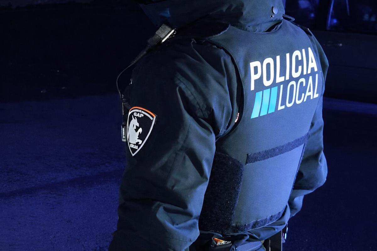 Un agente del Grup d'Actuació Preventiva (GAP) de la Policía Local de Palma.
