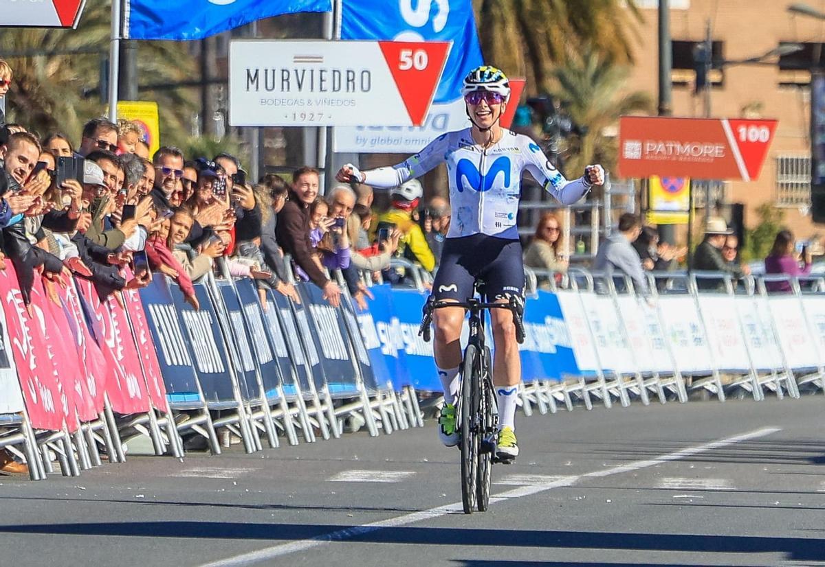Liane Lippert celebra el triunfo en València