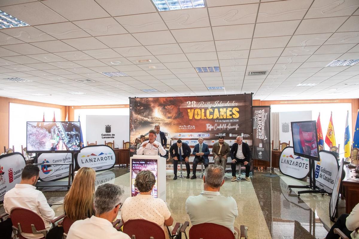Presentación del  28º edición del Rallye de Tierra Isla de los Volcanes-Trofeo Ciudad de Arrecife