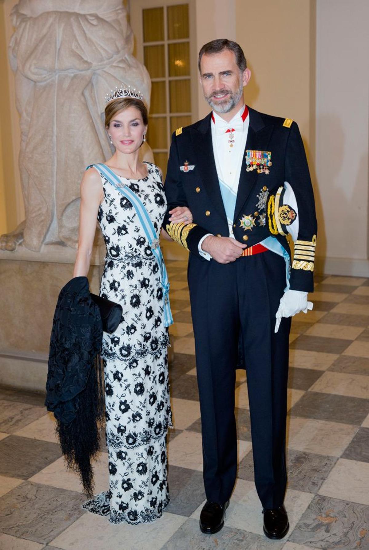 Letizia Ortiz y Felipe VI, en Dinamarca.