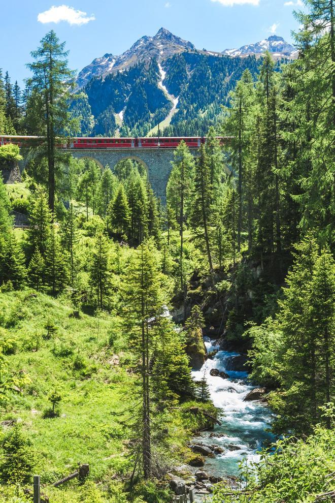 Bernina express, tren patrimonio de la humanidad, Suiza