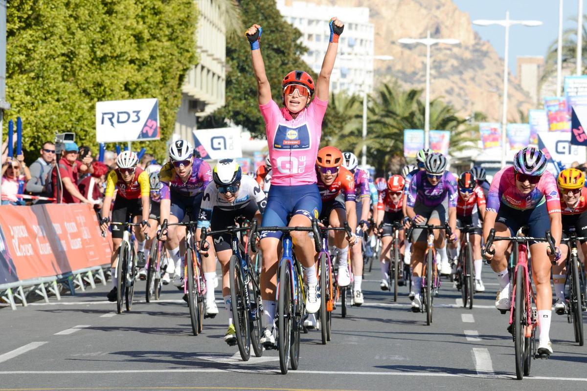 Elisa Balsamo, segunda victoria consecutiva de etapa, en Alacant como en València