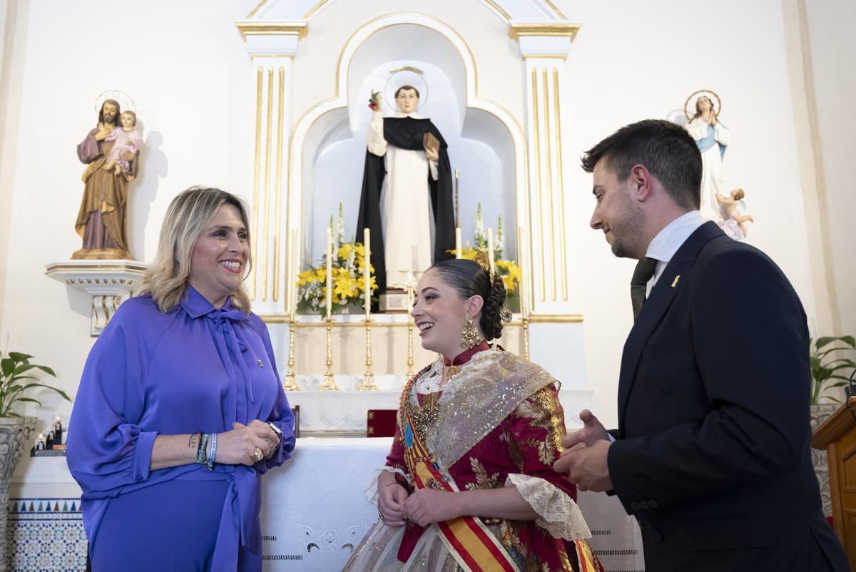 Fotos de la visita a la ermita, antes de la inauguración.