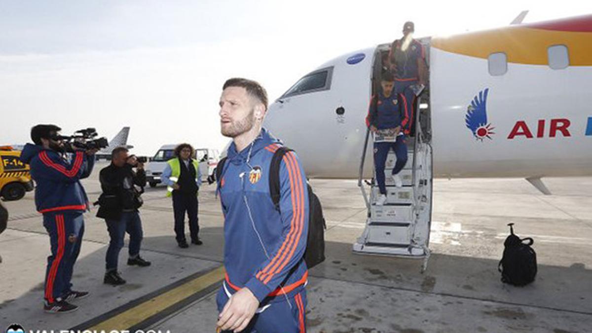 El Valencia ya está en Barcelona