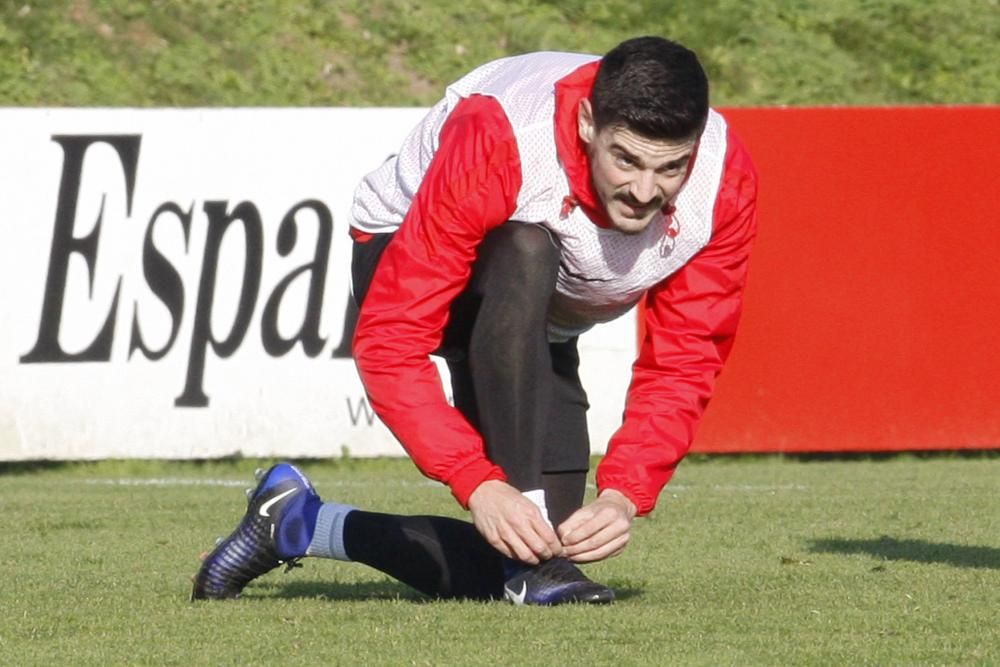 Entrenamiento del Sporting de Gijón