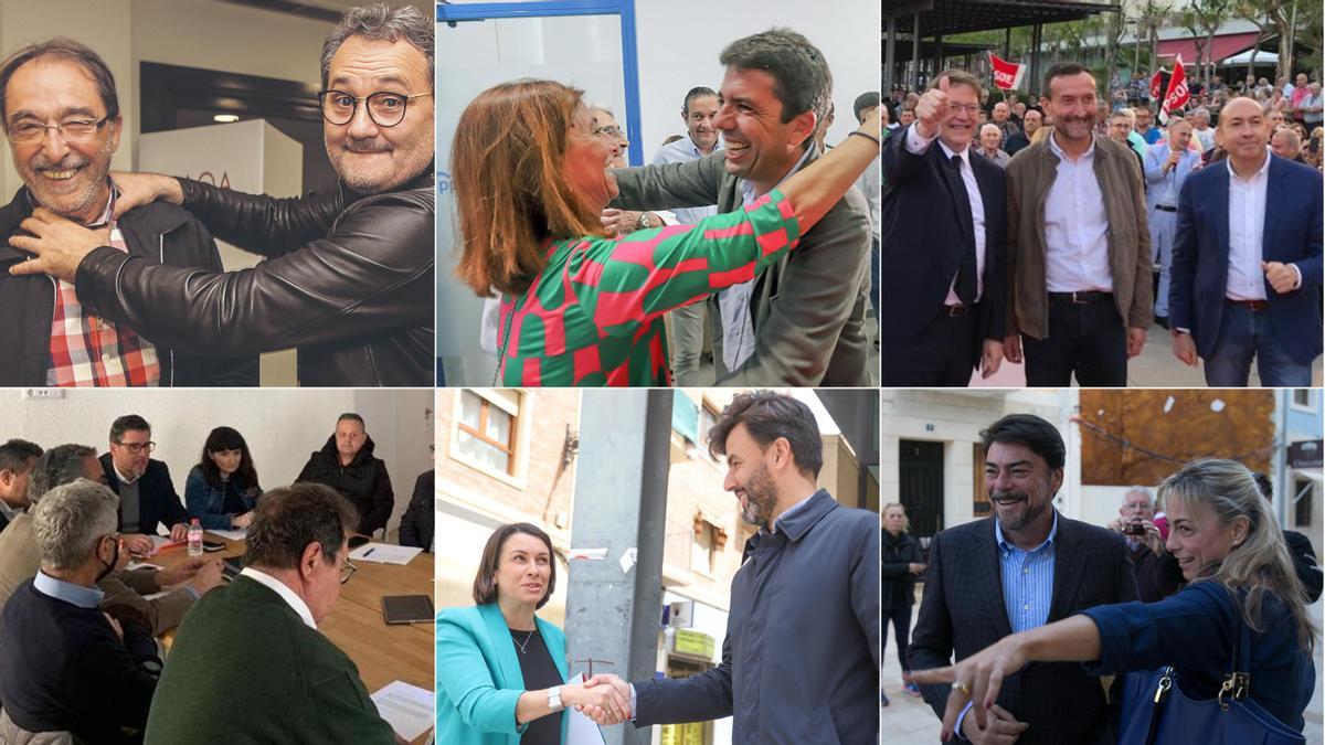 Algunos de los protagonistas de la actualidad política alicantina.