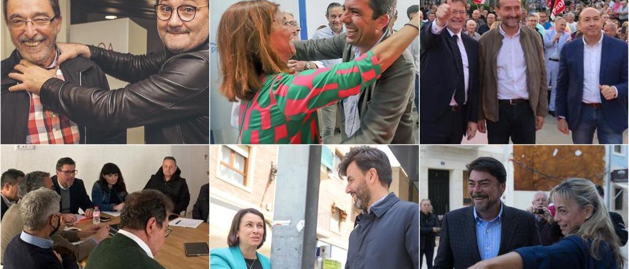 Algunos de los protagonistas de la actualidad política alicantina.