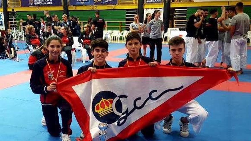 El equipo cadete de kárate, subcampeón de España