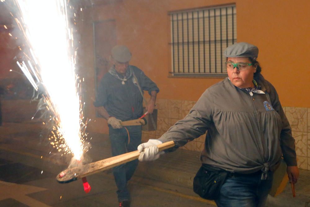 Instante de la Passejà de Sant Onofre celebrada el sábado por la noche en Quart de Poblet.