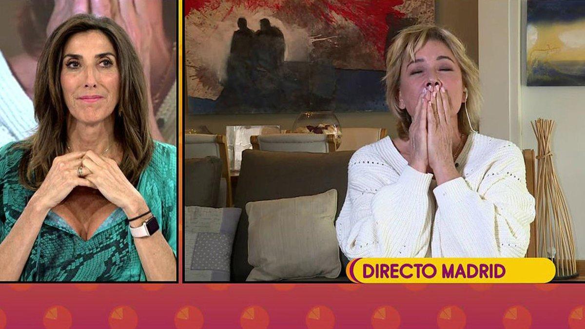 Paz Padilla y Mila Ximénez hablando en 'Sálvame'