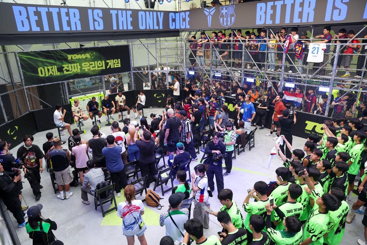 El acto de Nike en Seúl con los cuatro protagonistas azulgranas