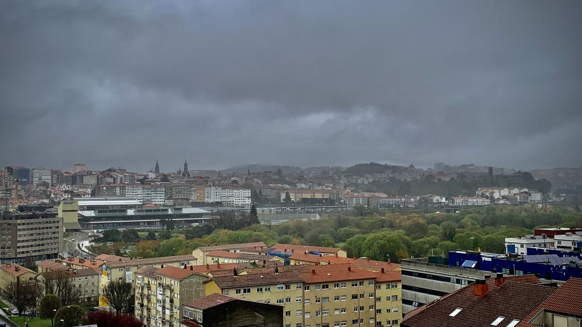 Vista de Santiago de Compostela este xoves