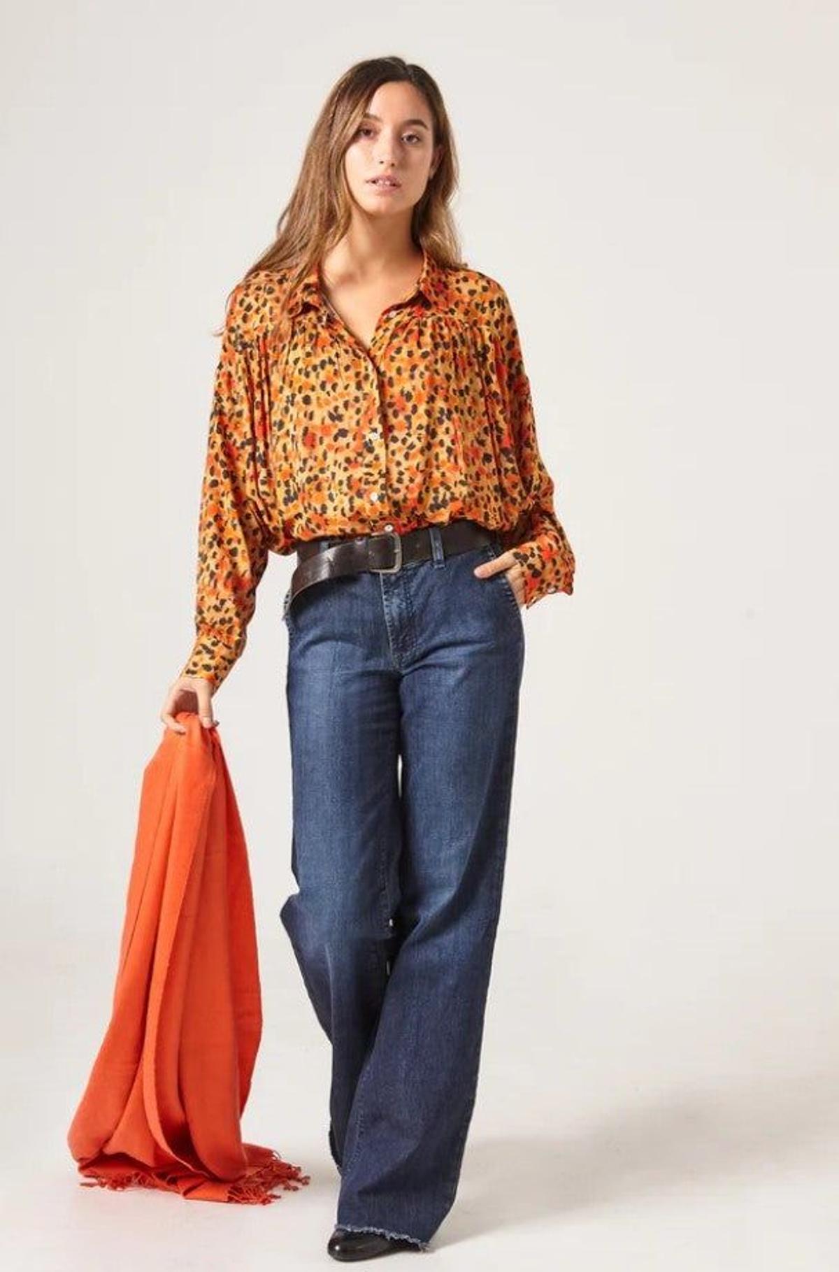 Camisa con estampado de leopardo de Thais Amich
