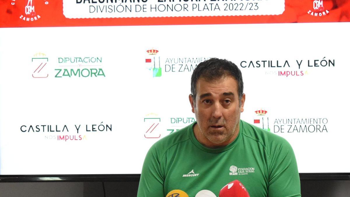 Fran González, en la rueda de prensa