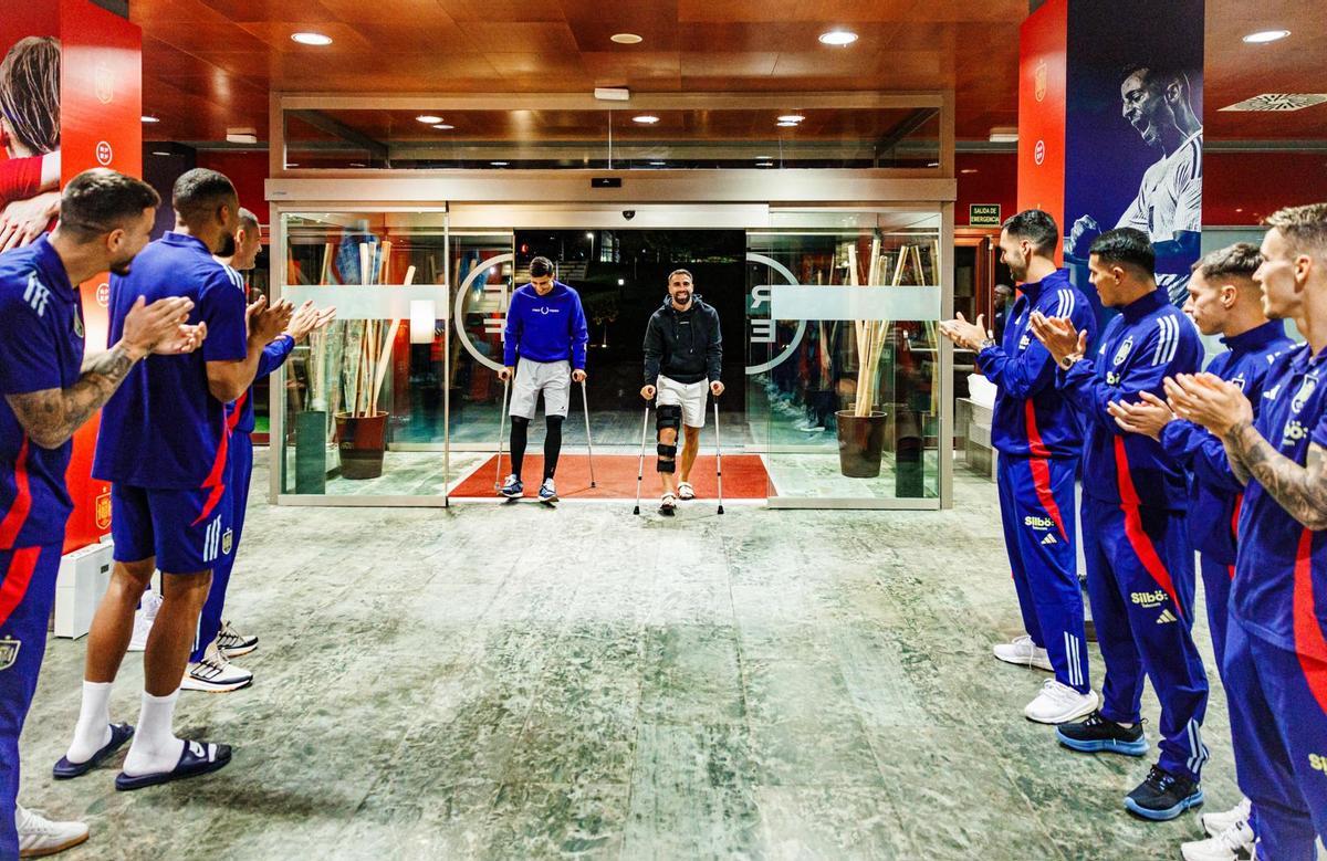 Rodri y Carvajal sufren una lesión de ligamento cruzado anterior