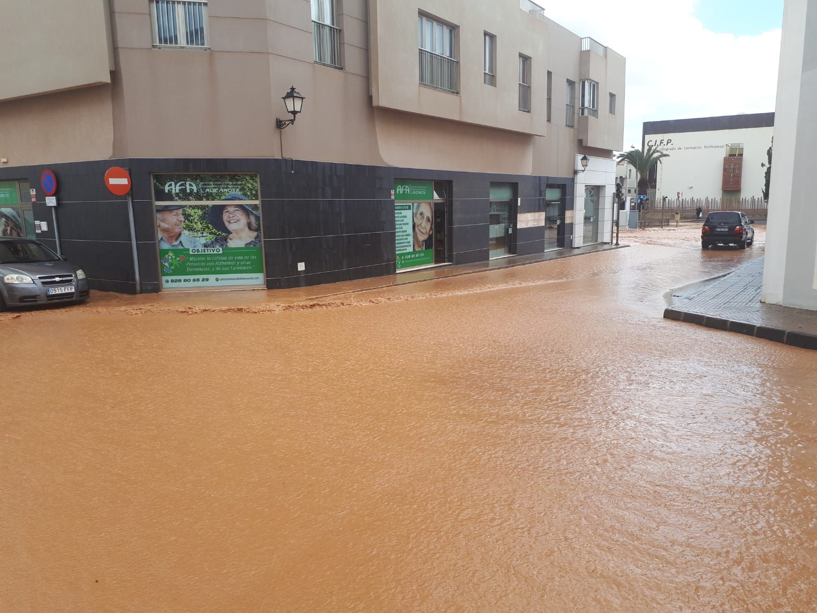 Efectos de la lluvia en Arrecife
