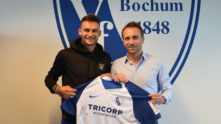 Blum con la camiseta del Bochum