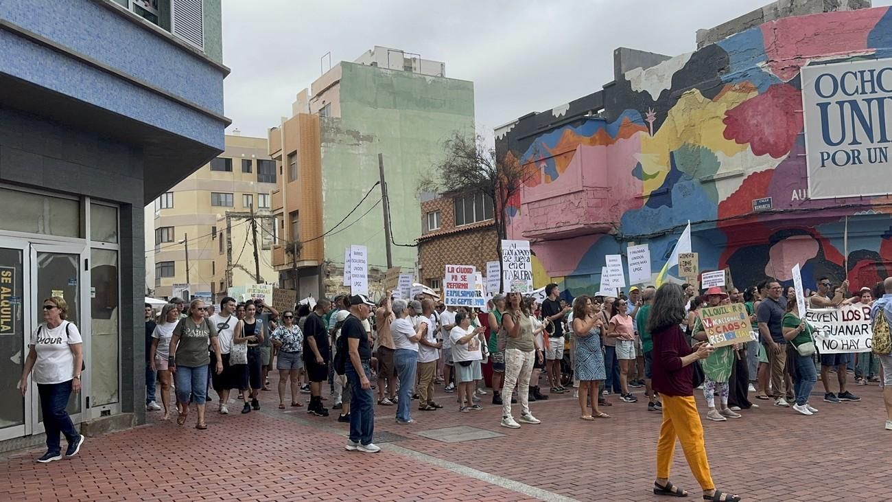 Manifestación en Guanarteme contra la gentrificación y la especulación inmobiliaria