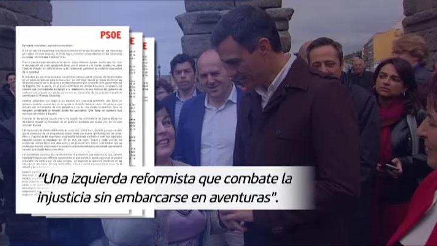 Sánchez anima a la militancia con una carta, a dos días de que empiece la precampaña electoral